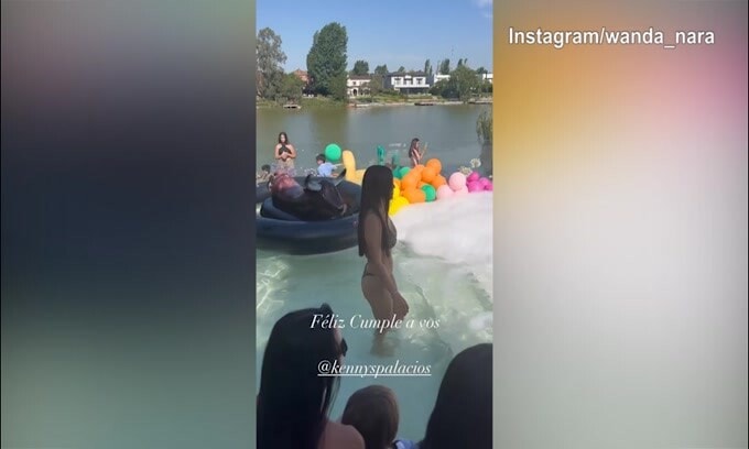 Anniversaire de Kenny Palacio, Wanda Nara sexy et déchaînée !