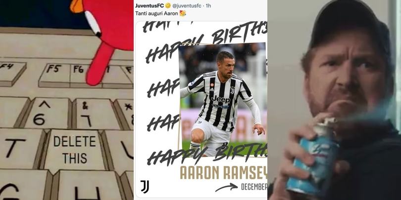 La Juve e il compleanno di Ramsey, i tifosi bianconeri: "Cancellate"