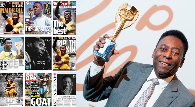 Pelé, la notizia della morte sulle prime pagine di tutto il mondo