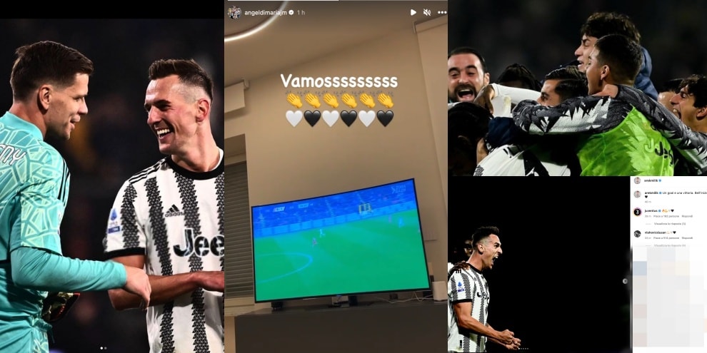 Dal campo ai social, i giocatori della Juve festeggiano: "Che bell'inizio"