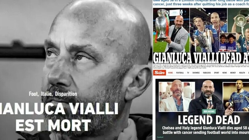 Vialli, le reazioni della stampa estera: “È morta una leggenda”