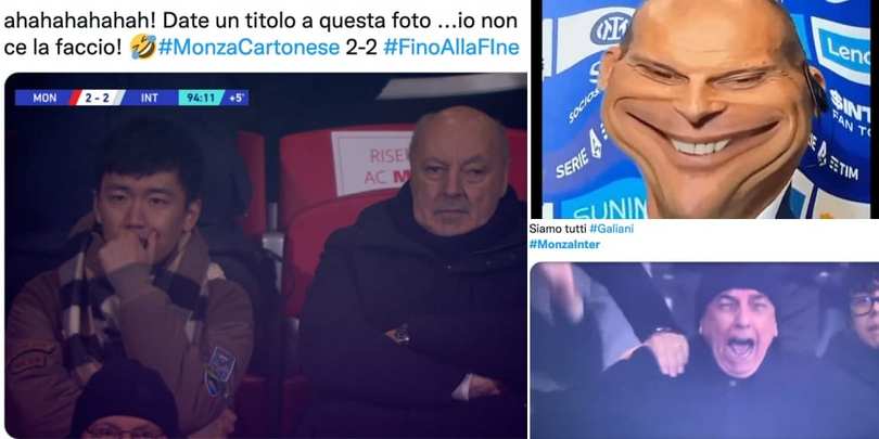 Inter beffata dal Monza: Allegri che gongola e Galliani scatenato, le reazioni social