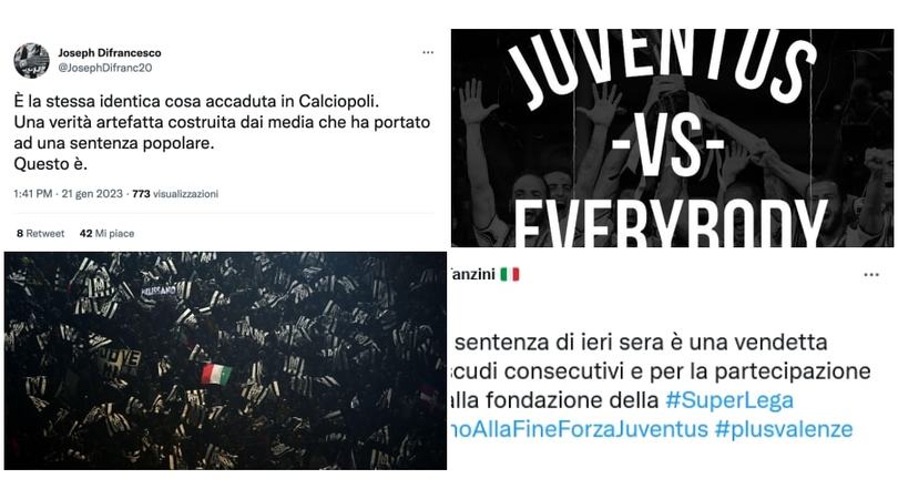 Juve penalizzata, tifosi furiosi sui social: tv, istituzioni, club, non si salva nessuno