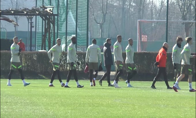 Milan-Tottenham, la rifinitura rossonera a Milanello