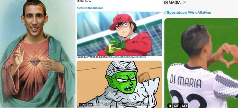 Perin come Benji, fenomeno Di Maria: Spezia-Juve sui social
