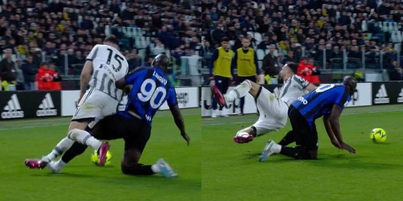 Juve-Inter, Lukaku e il duro intervento su Gatti: per Massa è giallo