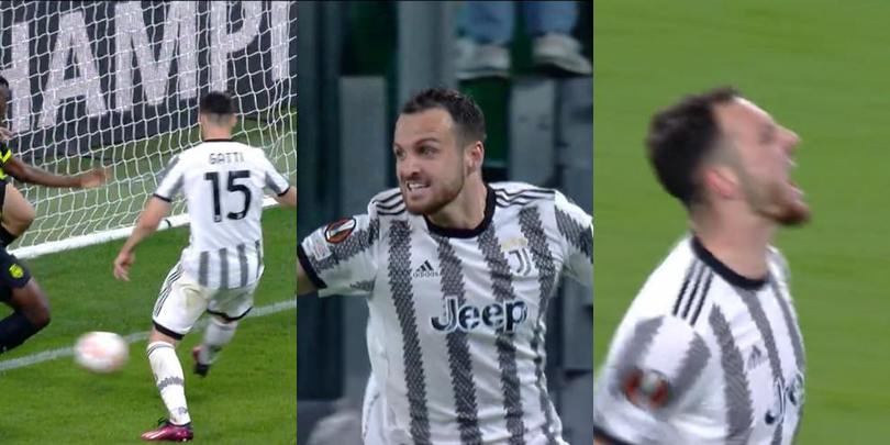 Gatti show: l'esultanza dopo il primo gol con la maglia della Juventus
