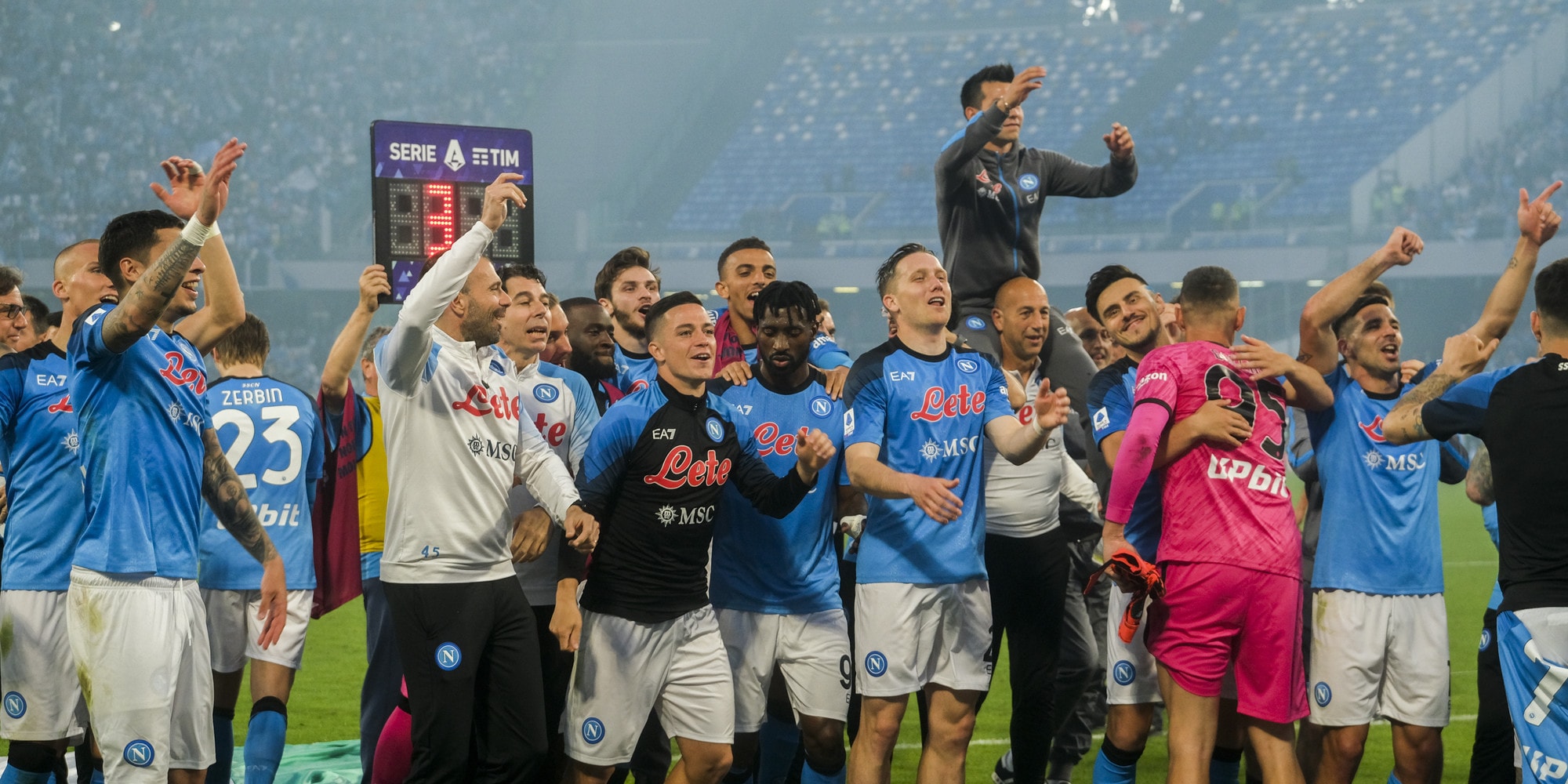 Napoli, la festa Scudetto al Diego Maradona