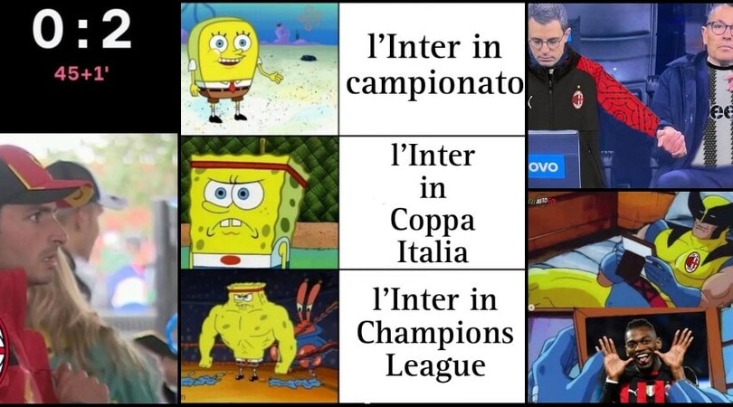 Milan-Inter, social Champions: Leao padrone delle ironie