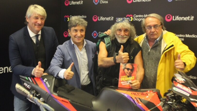 La MotoGP al CeMeDi: esposta la moto ufficiale Aprilia Racing