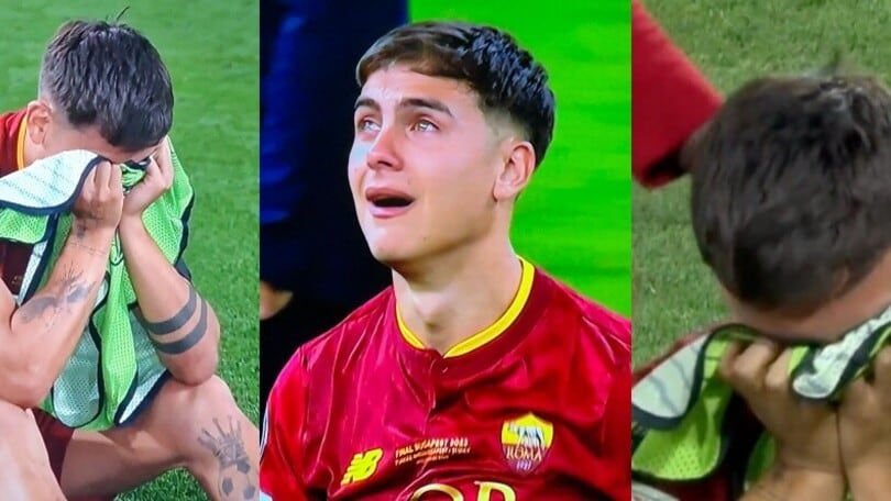 Siviglia-Roma, Dybala in lacrime a fine partita
