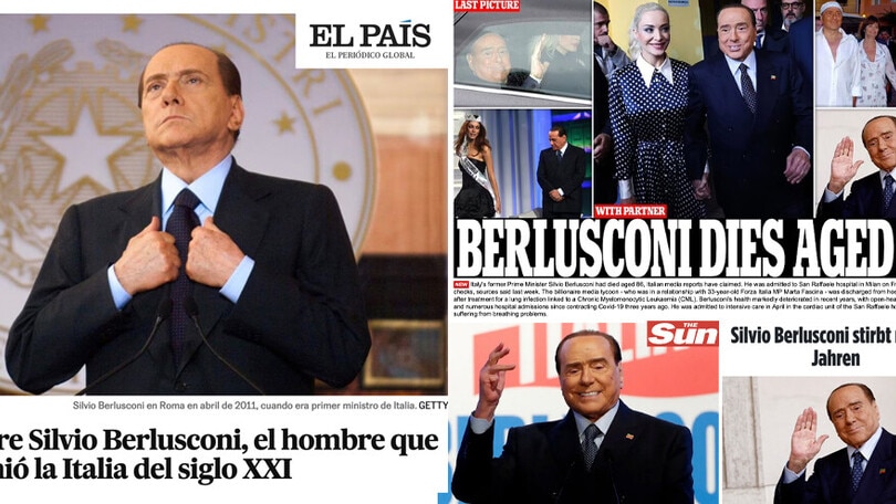 Silvio Berlusconi è morto a 86 anni: le prime pagine in tutto il mondo FOTO