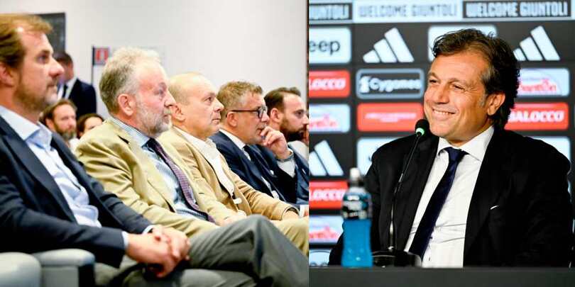 Giuntoli, la Juve ti guarda: le foto della conferenza