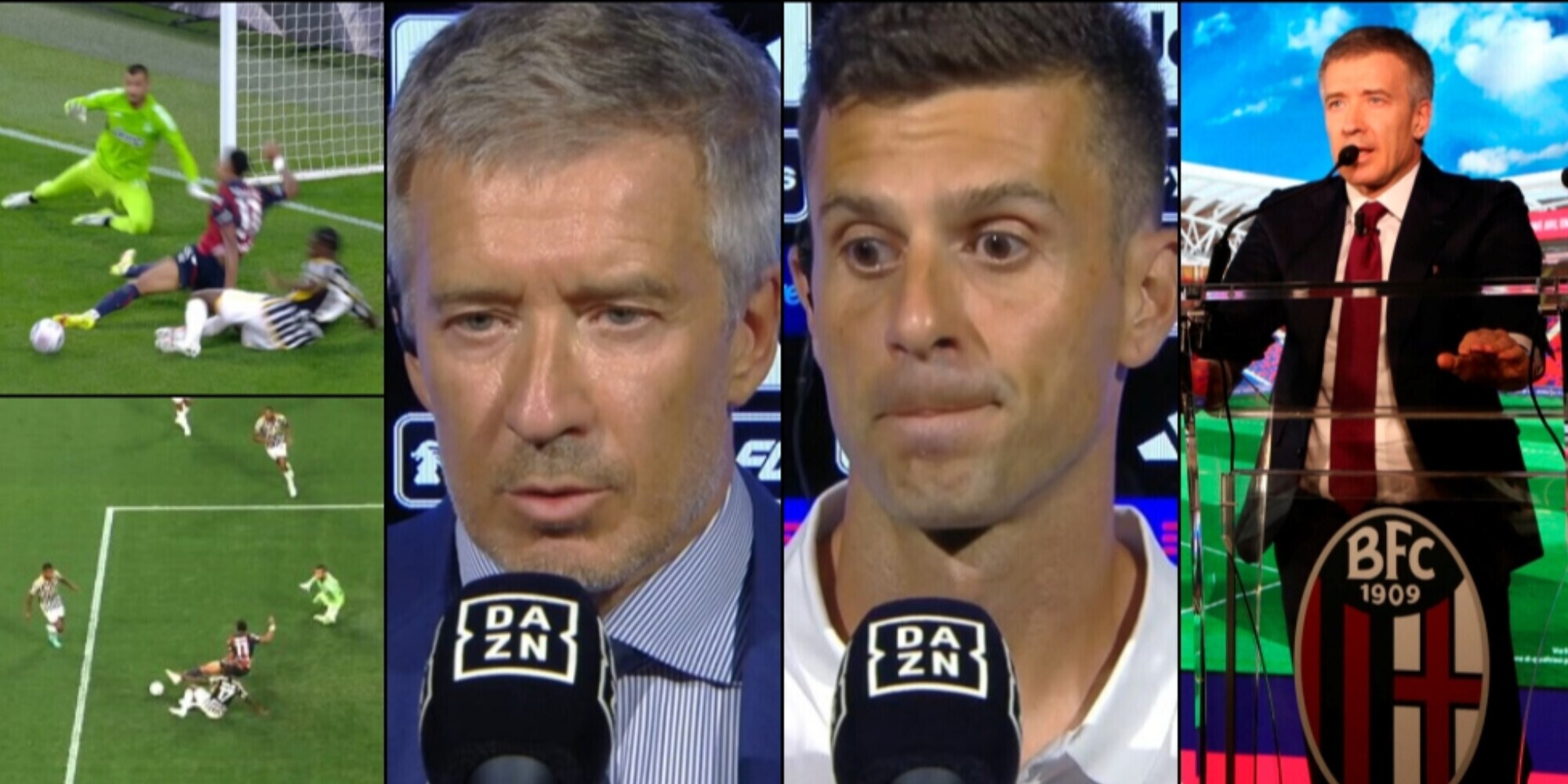 JuveBologna, furia Fenucci sull'arbitro "Rigore netto!". Thiago Motta...