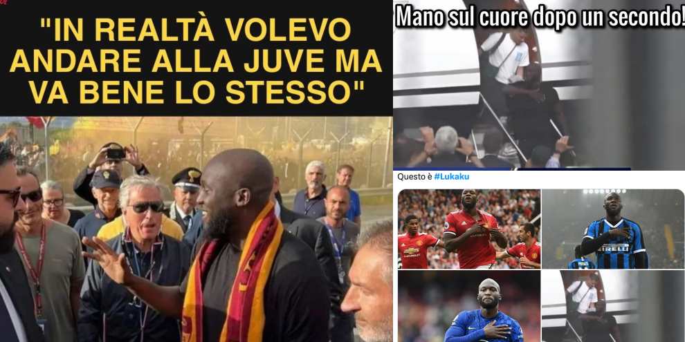 Lukaku in Rome, hand to heart and irony to the web