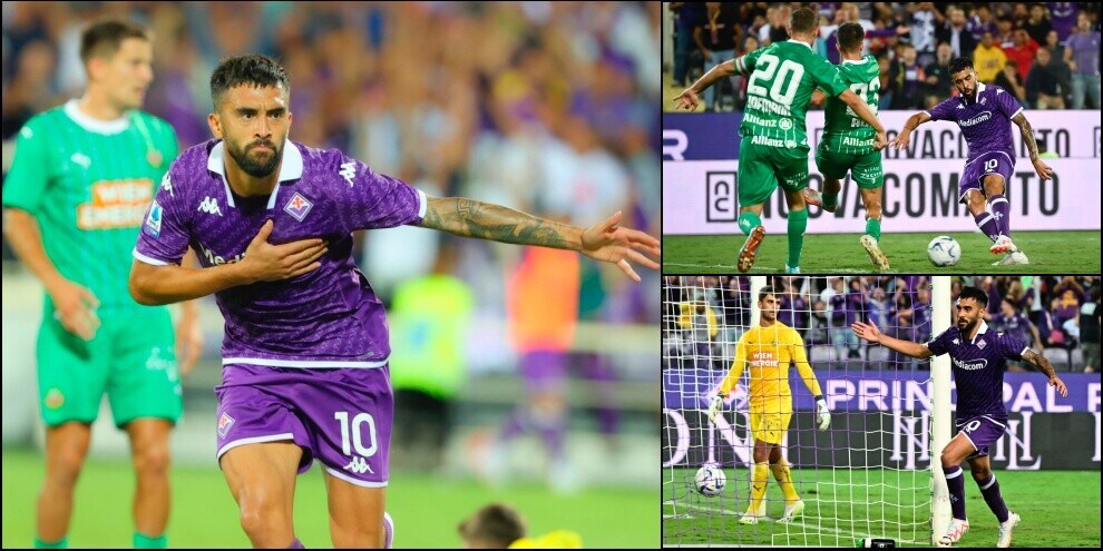 Fiorentina, Súper González: 2-0 en Rapid Viena y los dos grupos de conferencia