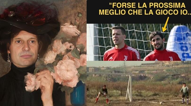 Juve, i meme si sprecano: Szczesny, Gatti e Allegri nel mirino