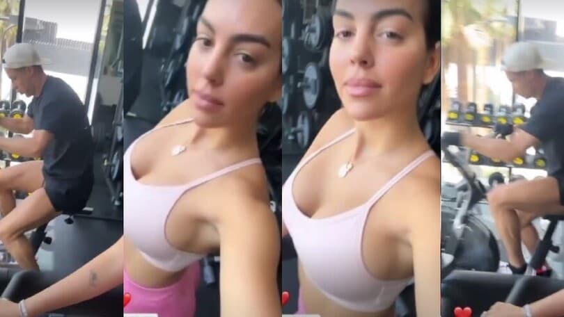 Georgina Rodriguez, forma super e allenamento di coppia con Ronaldo