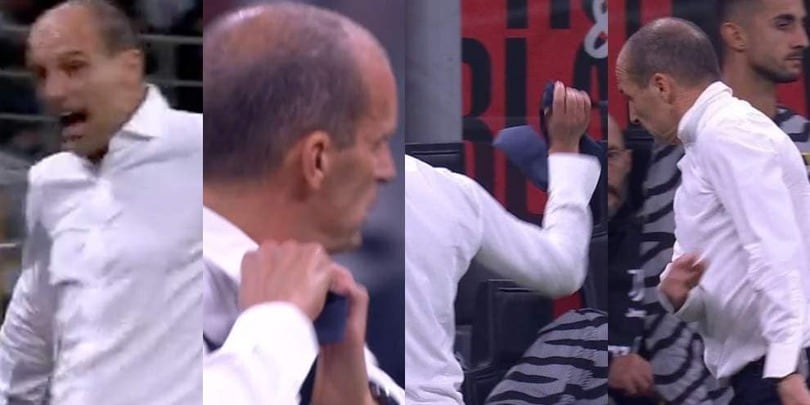 La Juve non allarga il gioco e Allegri diventa una furia: via giacca e cravatta