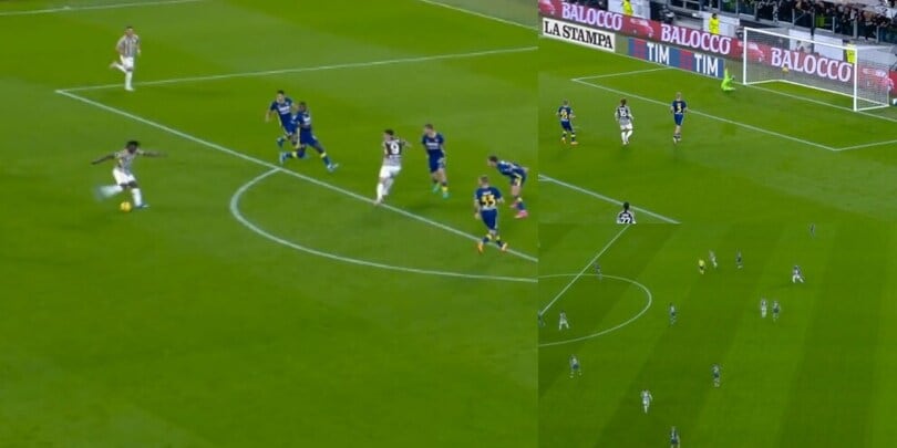 Juve-Verona, la super azione di Kean e il gol annullato per fuorigioco