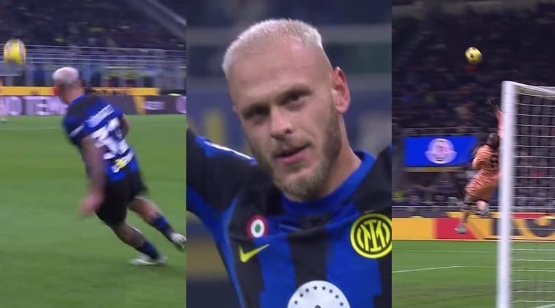Dimarco irreale, neanche alla PlayStation: l’eurogol in Inter-Frosinone