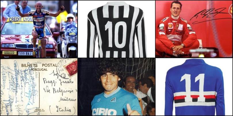 Pantani, Vialli, Platini e il Grande Torino: all'asta i cimeli dello sport