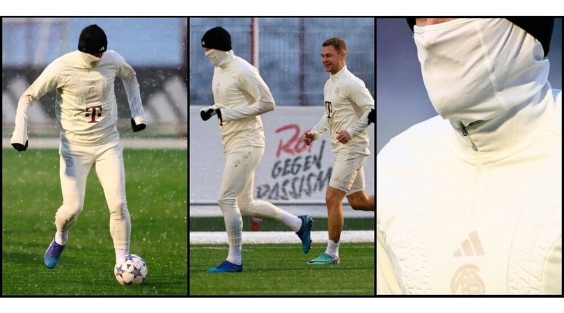 Freddo, eh? Guardate chi si allena conciato così...E Kimmich sorride