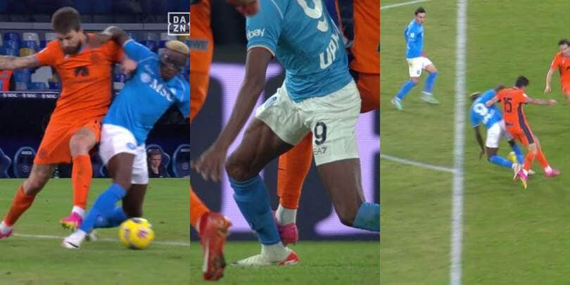 Acerbi-Osimhen, contatto in area: Massa non assegna il rigore