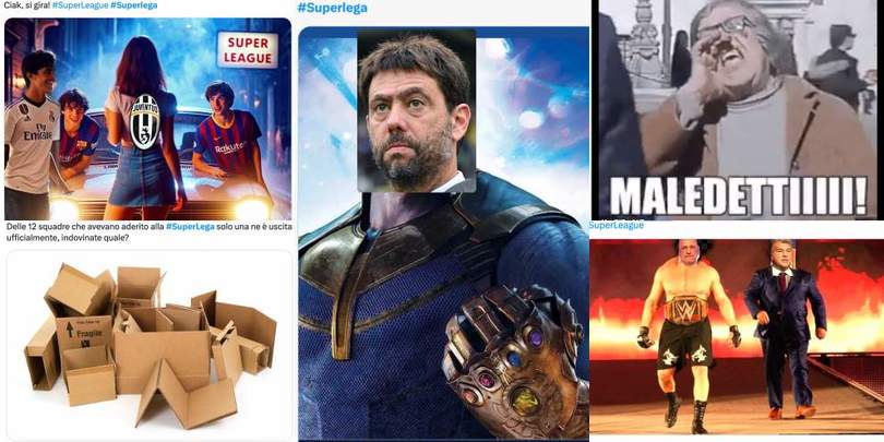 Superlega, Ceferin sconfitto e Agnelli-Thanos: le reazioni del web