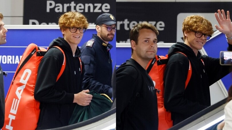 Sinner in Italia, il rientro dell’eroe: l’affetto dei tifosi a Fiumicino