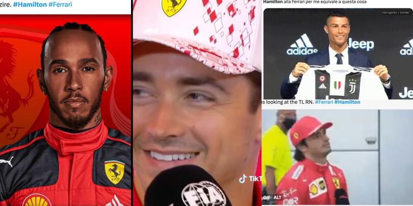 Hamilton alla Ferrari, i social: "Come Cristiano Ronaldo alla Juve"