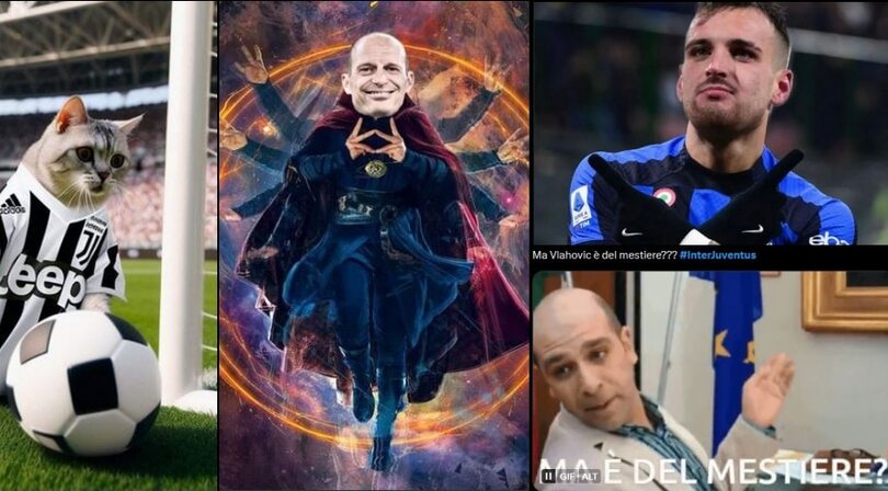 Derby d'Italia, social impietosi: Inter, scatto felino per lo Scudetto