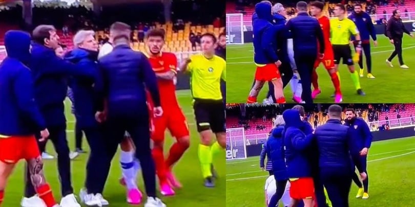 D'Aversa fuori controllo: parte verso Henry e gli rifila una testata!