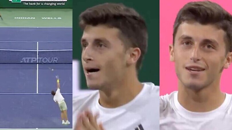 Nardi, l'ace con cui batte Djokovic: mani sul volto, "Ma cosa ho fatto?"