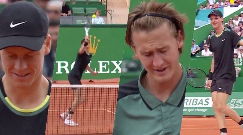 Sinner infallibile, fa punto pure quando sbaglia: Korda, la reazione dice tutto