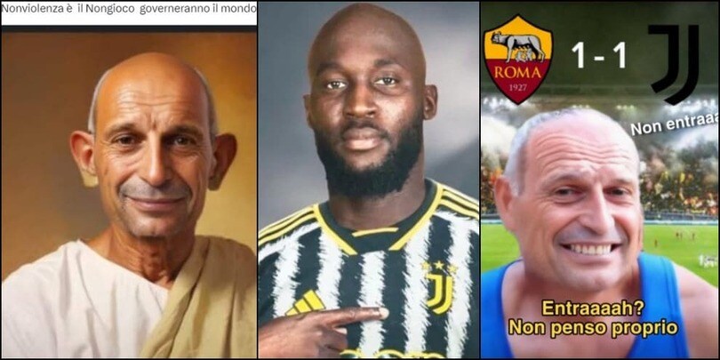 Roma-Juve per i social: Lukaku l'ex e AlleGhandi