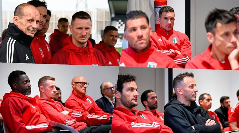Allegri, lezioni di calcio ai tecnici del futuro: da Padoin a Ba, li riconoscete?