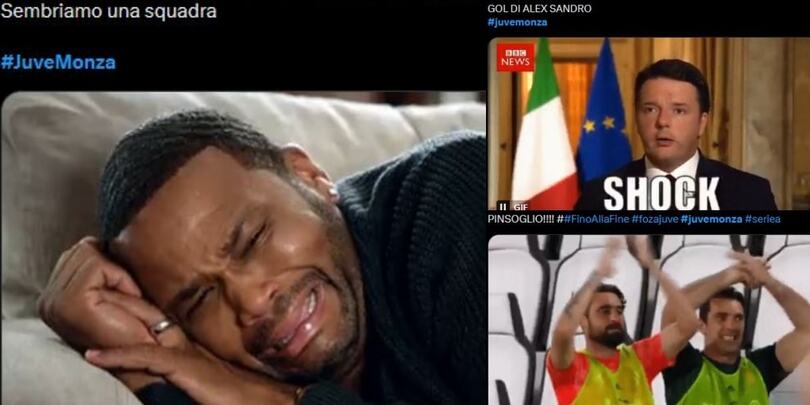 Juve-Monza social: Alex Sandro goleador e Pinsoglio 'alla Buffon'