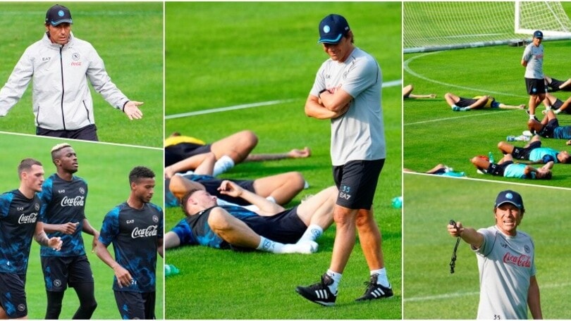 Napoli, subito effetto Conte in allenamento: giocatori stremati