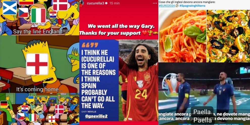 Inglesi a mangiare paella dopo la pasta, la coppa non torna a casa: social brutali