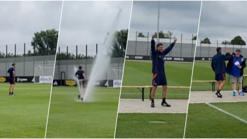 Juve, Motta e il “lato burlone": fa la doccia a Colinet!