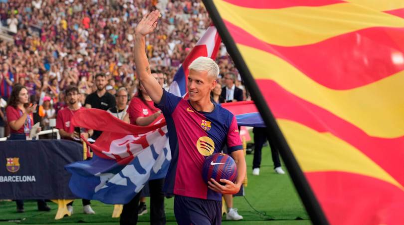 Barcellona, Dani Olmo si presenta così