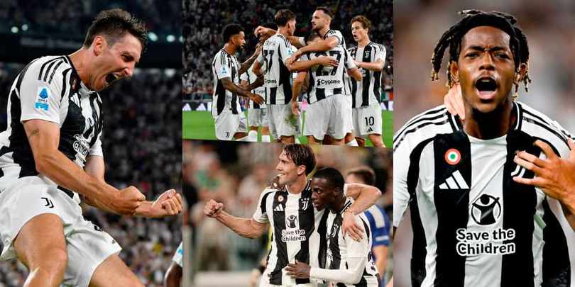 Mbangula, Weah e Cambiaso: è festa Juve per la prima di Motta allo Stadium
