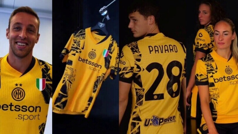 Inter, presentata la terza maglia: "University Gold"
