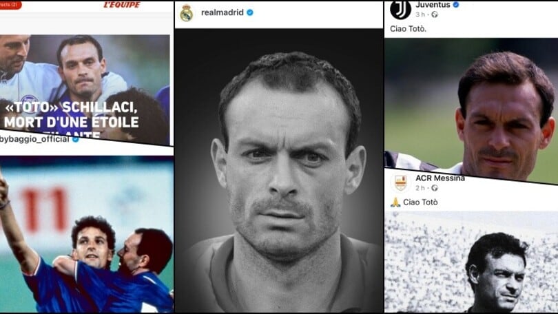 Schillaci, dal Real Madrid a Baggio: ricordi e amore per Totò