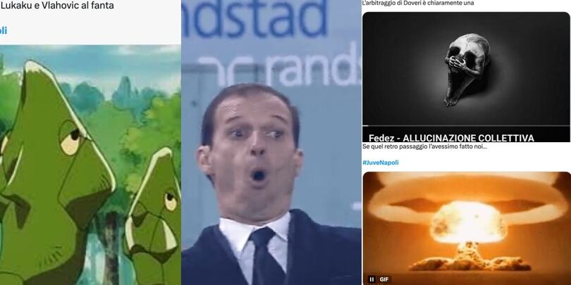 Altro che Fedez, Juve-Napoli social, "Dissing di Lukaku e Vlahovic col calcio"