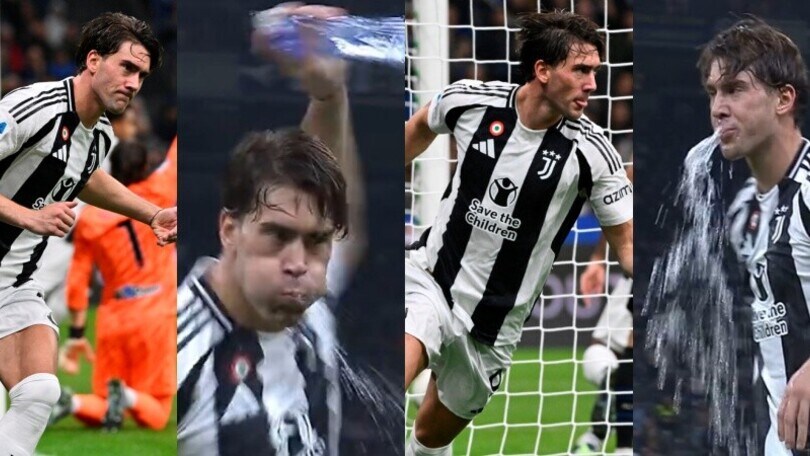 Vlahovic gol, suspence Var e poi vola la bottiglietta: l'esultanza rabbiosa