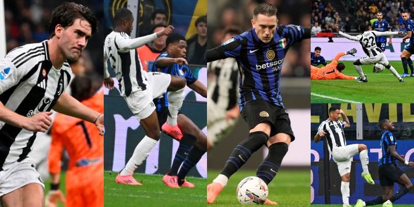 Inter-Juve per immagini: gol a raffica, errori ed episodi clamorosi