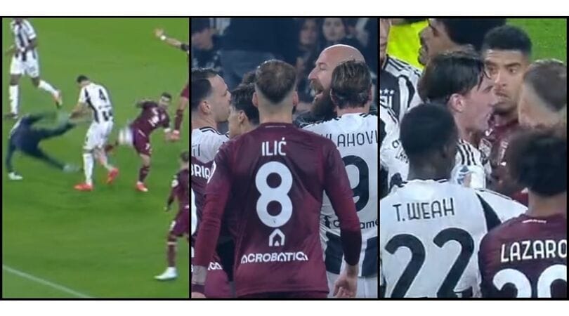 Juve-Toro: Gatti e Milinkovic, scintille derby. Poi Vlahovic e Masina...