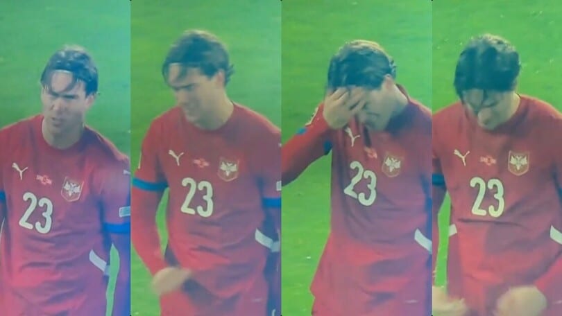 Infortunio Vlahovic: smorfie di dolore, mano sulla coscia e quel gesto...